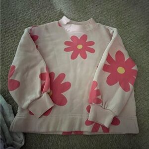 Old Navy Pink Floral Sweatshirt